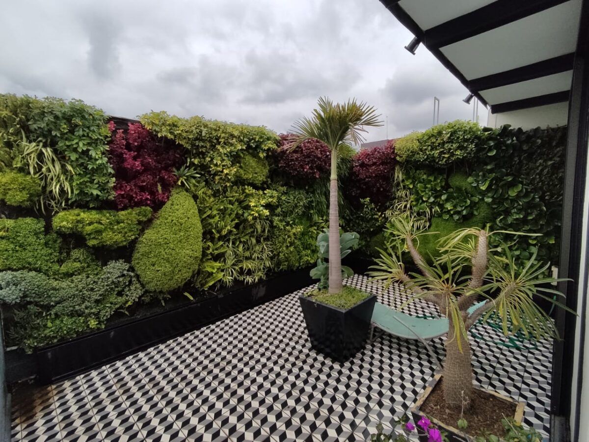 Patios y terrazas con jardines verticales