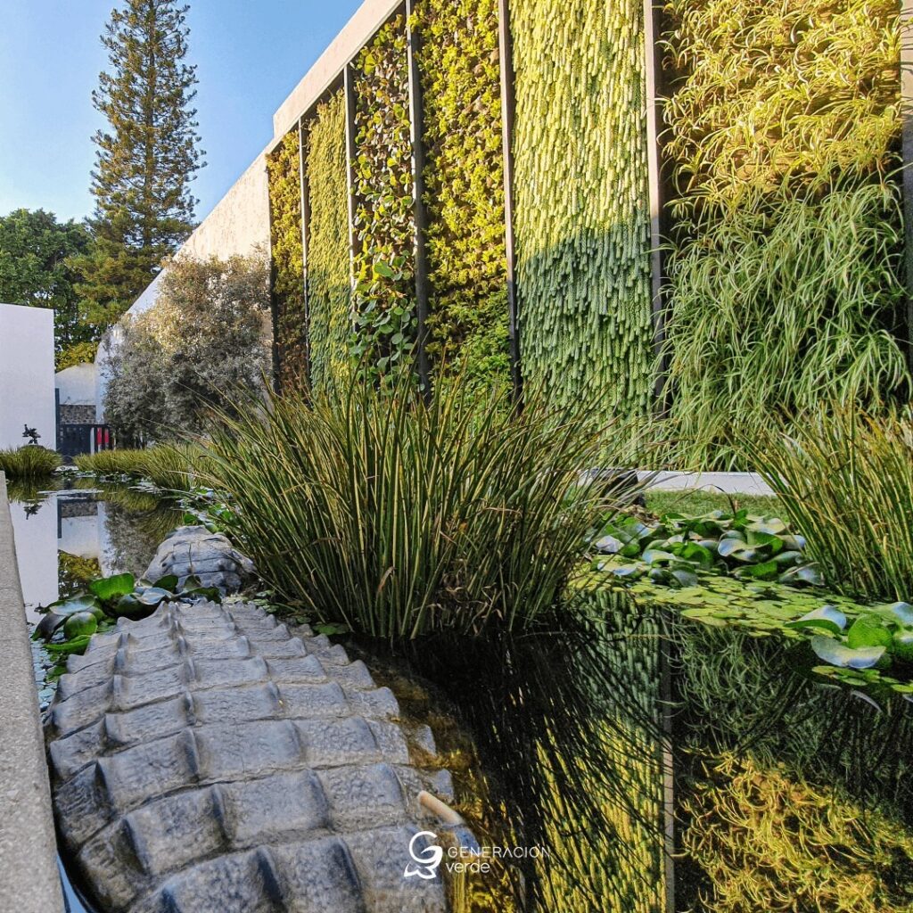 muro verde exterior
